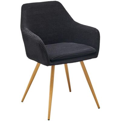 Mid.you , Schwarz , Metall, Textil , 57x83x62 cm , Esszimmer, Esszimmerstühle, Polsterstühle Mid.you , Schwarz , Metall, Textil , 57x83x62 cm , Esszimmer, Esszimmerstühle, Polsterstühle