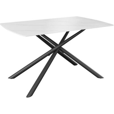 Möbelix , Weiß , Metall, Keramik , rechteckig , 140x75x90 cm , Esszimmer, Esszimmertische, Esstische, Esstische eckig Möbelix , Weiß , Metall, Keramik , rechteckig , 140x75x90 cm , Esszimmer, Esszimmertische, Esstische, Esstische eckig
