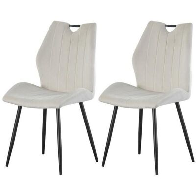 Mid.you , Creme , Metall , 75x58x52 cm , Oeko-Tex® Standard 100, FSC 100% , Esszimmer, Esszimmerstühle, Polsterstühle Mid.you , Creme , Metall , 75x58x52 cm , Oeko-Tex® Standard 100, FSC 100% , Esszimmer, Esszimmerstühle, Polsterstühle