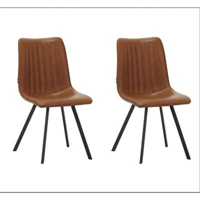 Mid.you , Cognac , Metall , 45.5x89.5x60 cm , Esszimmer, Esszimmerstühle, Stuhlsets Esszimmer Mid.you , Cognac , Metall , 45.5x89.5x60 cm , Esszimmer, Esszimmerstühle, Stuhlsets Esszimmer