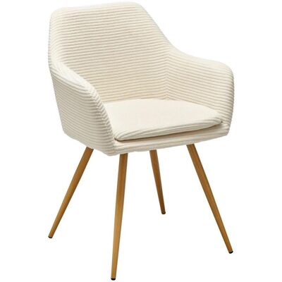 Mid.you , Beige , Metall, Textil , 57x83x62 cm , Esszimmer, Esszimmerstühle, Polsterstühle Mid.you , Beige , Metall, Textil , 57x83x62 cm , Esszimmer, Esszimmerstühle, Polsterstühle