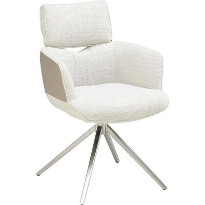 Livetastic , Edelstahlfarben, Beige , Metall, Textil , 59.5x90.5x64.5 cm , Sitzfläche 360° drehbar , Esszimmer, Esszimmerstühle, Polsterstühle Livetastic , Edelstahlfarben, Beige , Metall, Textil , 59.5x90.5x64.5 cm , Sitzfläche 360° drehbar , Esszimmer, Esszimmerstühle, Polsterstühle