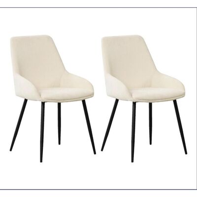 Mid.you , Creme, Weiß , Metall , 52x86x44 cm , Esszimmer, Esszimmerstühle, Stuhlsets Esszimmer Mid.you , Creme, Weiß , Metall , 52x86x44 cm , Esszimmer, Esszimmerstühle, Stuhlsets Esszimmer