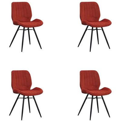 Mid.you , Rot , Metall , Füllung: Schaumstoffflocken , 47x82x55 cm , Esszimmer, Esszimmerstühle, Stuhlsets Esszimmer Mid.you , Rot , Metall , Füllung: Schaumstoffflocken , 47x82x55 cm , Esszimmer, Esszimmerstühle, Stuhlsets Esszimmer