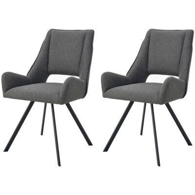 Mid.you , Anthrazit , Metall , 56x91x63 cm , Oeko-Tex® Standard 100, FSC 100% , Esszimmer, Esszimmerstühle, Polsterstühle Mid.you , Anthrazit , Metall , 56x91x63 cm , Oeko-Tex® Standard 100, FSC 100% , Esszimmer, Esszimmerstühle, Polsterstühle