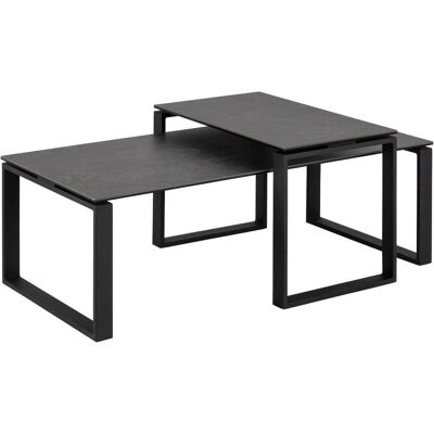 Mid.you , Schwarz , Metall, Glas , rechteckig , 37.5x55x115 cm , Reach , Mid.you , Schwarz , Metall, Glas , rechteckig , 37.5x55x115 cm , Reach ,