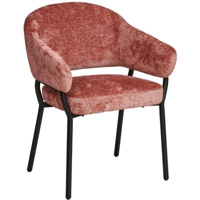 Mid.you , Pink , Holz, Metall, Textil , Pappel , Sperrholz , 60x80x62 cm , Esszimmer, Esszimmerstühle, Polsterstühle Mid.you , Pink , Holz, Metall, Textil , Pappel , Sperrholz , 60x80x62 cm , Esszimmer, Esszimmerstühle, Polsterstühle