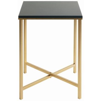 Möbelix , Anthrazit, Goldfarben , Metall, Holzwerkstoff , quadratisch , 39x55x39 cm , Kleinmöbel, Beistelltische Möbelix , Anthrazit, Goldfarben , Metall, Holzwerkstoff , quadratisch , 39x55x39 cm , Kleinmöbel, Beistelltische