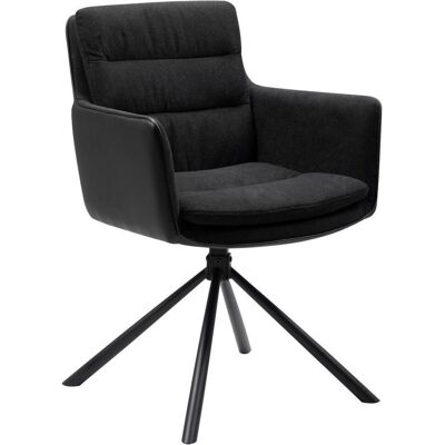 Mid.you , Anthrazit, Schwarz , Metall , 59x88x63 cm , Sitzfläche 360° drehbar , Esszimmer, Esszimmerstühle, Lederstühle Esszimmer, Lederlook Stühle Mid.you , Anthrazit, Schwarz , Metall , 59x88x63 cm , Sitzfläche 360° drehbar , Esszimmer, Esszimmerstühle, Lederstühle Esszimmer, Lederlook Stühle