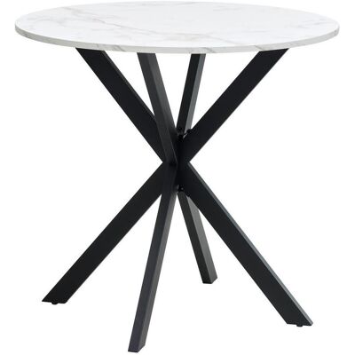 Mid.you , Schwarz, Weiß , Metall, Holzwerkstoff , rund , 80x75x80 cm , Bsci , Mid.you , Schwarz, Weiß , Metall, Holzwerkstoff , rund , 80x75x80 cm , Bsci ,