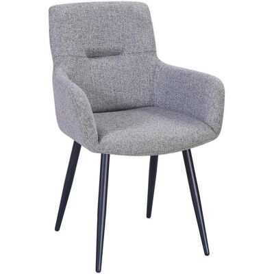 Mid.you , Grau, Schwarz , Metall, Textil , 61x88x60 cm , Esszimmer, Esszimmerstühle, Polsterstühle Mid.you , Grau, Schwarz , Metall, Textil , 61x88x60 cm , Esszimmer, Esszimmerstühle, Polsterstühle