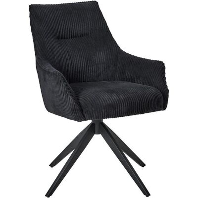 Mid.you , Schwarz , Metall, Textil , 61x87x65 cm , Sitzfläche 360° drehbar , Esszimmer, Esszimmerstühle, Polsterstühle Mid.you , Schwarz , Metall, Textil , 61x87x65 cm , Sitzfläche 360° drehbar , Esszimmer, Esszimmerstühle, Polsterstühle