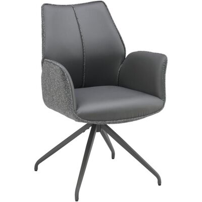 Livetastic , Grau, Schwarz , Metall, Textil , 61x82.5x61 cm , Sitzfläche 360° drehbar , Livetastic , Grau, Schwarz , Metall, Textil , 61x82.5x61 cm , Sitzfläche 360° drehbar ,