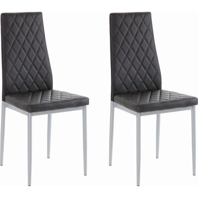 Mid.you , Schwarz , Metall, Leder , Lederlook , Uni , 42x98x53 cm , gastro- und objekttauglich , Esszimmer, Esszimmerstühle, Polsterstühle Mid.you , Schwarz , Metall, Leder , Lederlook , Uni , 42x98x53 cm , gastro- und objekttauglich , Esszimmer, Esszimmerstühle, Polsterstühle