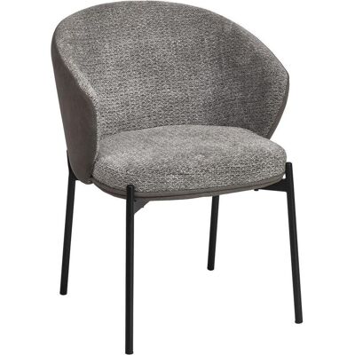 Mid.you , Grau , Metall, Textil , 56x76.5x57.5 cm , Bsci , Esszimmer, Esszimmerstühle, Polsterstühle Mid.you , Grau , Metall, Textil , 56x76.5x57.5 cm , Bsci , Esszimmer, Esszimmerstühle, Polsterstühle