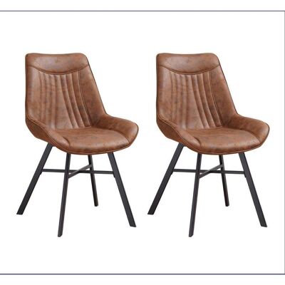Mid.you , Cognac , Metall , 53x87x63.5 cm , Esszimmer, Esszimmerstühle, Stuhlsets Esszimmer Mid.you , Cognac , Metall , 53x87x63.5 cm , Esszimmer, Esszimmerstühle, Stuhlsets Esszimmer