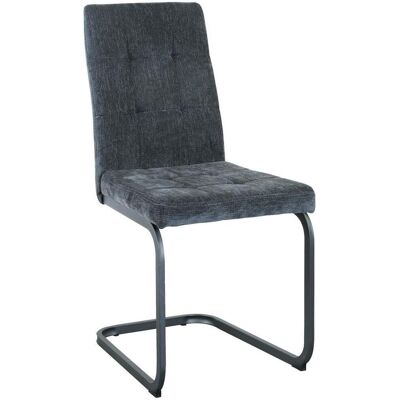 Mid.you , Dunkelgrau , Metall, Textil , 43x92x56 cm , Esszimmer, Esszimmerstühle, Polsterstühle Mid.you , Dunkelgrau , Metall, Textil , 43x92x56 cm , Esszimmer, Esszimmerstühle, Polsterstühle