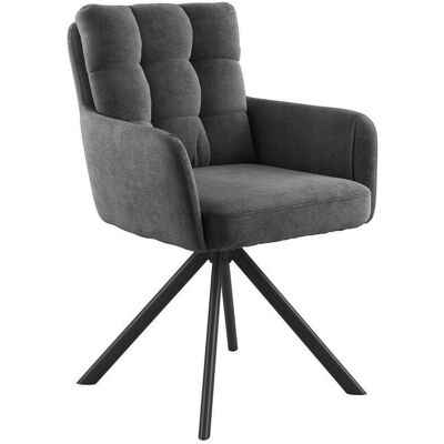 Möbelix , Schwarz, Dunkelgrau , Holz, Metall, Textil , Pappel , Sperrholz , 59x90x66 cm , Bsci , Sitzfläche 360° drehbar, inklusive Armlehnen , Esszimmer, Esszimmerstühle, Polsterstühle Möbelix , Schwarz, Dunkelgrau , Holz, Metall, Textil , Pappel , Sperrholz , 59x90x66 cm , Bsci , Sitzfläche 360° drehbar, inklusive Armlehnen , Esszimmer, Esszimmerstühle, Polsterstühle