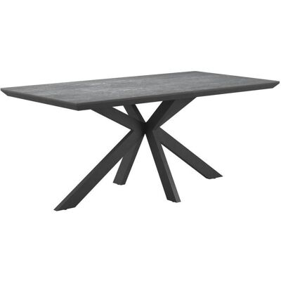 Möbelix , Schwarz , Metall, Keramik, Holzwerkstoff , rechteckig , 180x76x90 cm , Möbelix , Schwarz , Metall, Keramik, Holzwerkstoff , rechteckig , 180x76x90 cm ,