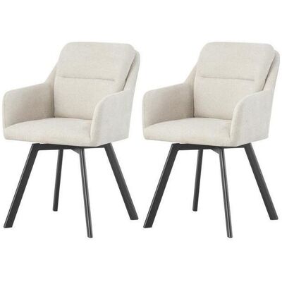 Mid.you , Creme , Textil , 53 cm , Oeko-Tex® Standard 100, FSC 100% , Sitzfläche 360° drehbar , Esszimmer, Esszimmerstühle, Polsterstühle Mid.you , Creme , Textil , 53 cm , Oeko-Tex® Standard 100, FSC 100% , Sitzfläche 360° drehbar , Esszimmer, Esszimmerstühle, Polsterstühle