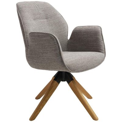 Mid.you , Grau, Naturfarben , Holz, Textil , Eiche , massiv , 61x84x62 cm , Sitzfläche 360° drehbar , Esszimmer, Esszimmerstühle, Polsterstühle Mid.you , Grau, Naturfarben , Holz, Textil , Eiche , massiv , 61x84x62 cm , Sitzfläche 360° drehbar , Esszimmer, Esszimmerstühle, Polsterstühle