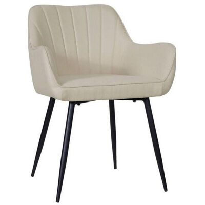 Mid.you , Schwarz, Beige , Holz, Metall, Textil , Pappel , Sperrholz , 57x79x58 cm , Bsci , Esszimmer, Esszimmerstühle, Polsterstühle Mid.you , Schwarz, Beige , Holz, Metall, Textil , Pappel , Sperrholz , 57x79x58 cm , Bsci , Esszimmer, Esszimmerstühle, Polsterstühle