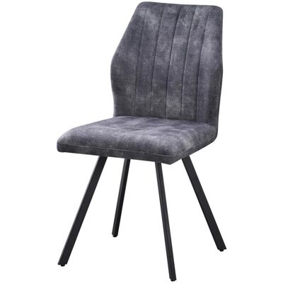 Möbelix , Grau, Schwarz , Metall, Textil , 46x90x60 cm , Esszimmer, Esszimmerstühle, Polsterstühle Möbelix , Grau, Schwarz , Metall, Textil , 46x90x60 cm , Esszimmer, Esszimmerstühle, Polsterstühle