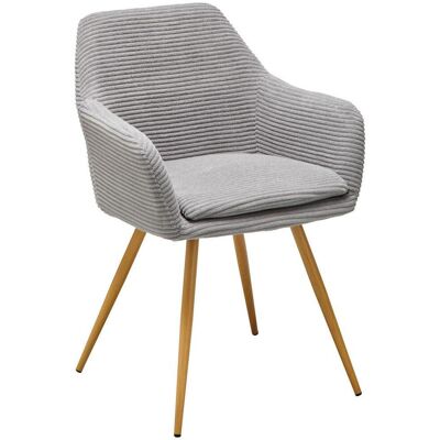 Mid.you , Grau , Metall, Textil , 57x83x62 cm , Esszimmer, Esszimmerstühle, Polsterstühle Mid.you , Grau , Metall, Textil , 57x83x62 cm , Esszimmer, Esszimmerstühle, Polsterstühle