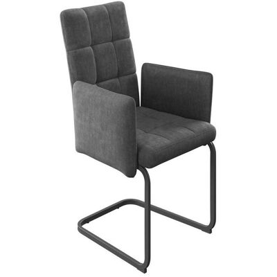 Mid.you , Dunkelgrau , Metall, Textil , 52x91x59.5 cm , Esszimmer, Esszimmerstühle, Polsterstühle Mid.you , Dunkelgrau , Metall, Textil , 52x91x59.5 cm , Esszimmer, Esszimmerstühle, Polsterstühle