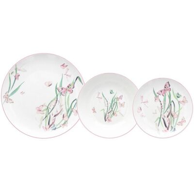 Tognana , Rosa, Weiß , Keramik , Schmetterling , Lfgb , Tognana , Rosa, Weiß , Keramik , Schmetterling , Lfgb ,