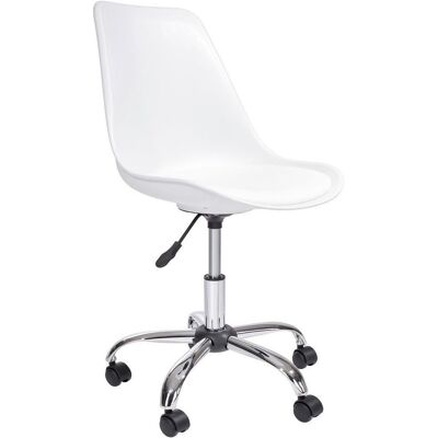 Mid.you , Weiß, Chromfarben , Metall, Kunststoff, Textil , 57.50x81-93x47 cm , TÜV-geprüft , Sitzfläche 360° drehbar , Büromöbel, Bürostühle, Schreibtischsessel Mid.you , Weiß, Chromfarben , Metall, Kunststoff, Textil , 57.50x81-93x47 cm , TÜV-geprüft , Sitzfläche 360° drehbar , Büromöbel, Bürostühle, Schreibtischsessel