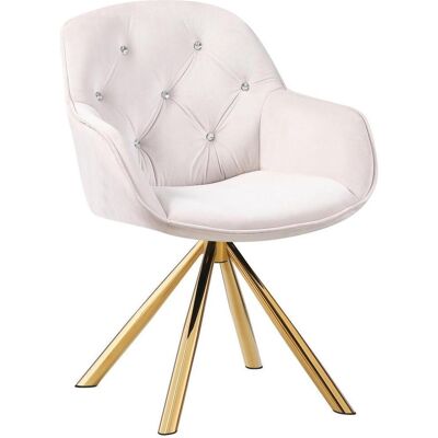 Möbelix , Goldfarben, Beige , Metall, Textil , 62x85x61 cm , Sitzfläche 360° drehbar , Esszimmer, Esszimmerstühle, Polsterstühle Möbelix , Goldfarben, Beige , Metall, Textil , 62x85x61 cm , Sitzfläche 360° drehbar , Esszimmer, Esszimmerstühle, Polsterstühle