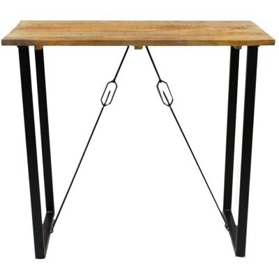 Mid.you , Braun , Metall , Mangoholz , vollmassiv , rechteckig , 70x110x130 cm , Esszimmer, Barmöbel, Bartische Mid.you , Braun , Metall , Mangoholz , vollmassiv , rechteckig , 70x110x130 cm , Esszimmer, Barmöbel, Bartische