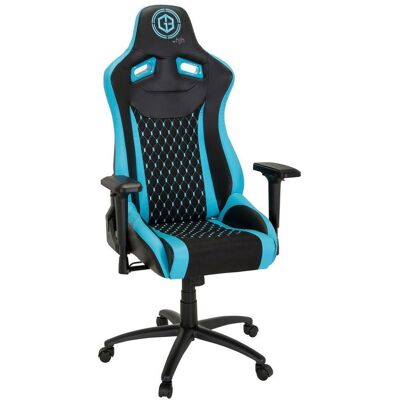 Mid.you , Schwarz, Türkis , Metall , 74x137x66 cm , Wippmechanik mit Härtegradeinstellung , Büromöbel, Bürostühle, Gaming Stühle Mid.you , Schwarz, Türkis , Metall , 74x137x66 cm , Wippmechanik mit Härtegradeinstellung , Büromöbel, Bürostühle, Gaming Stühle