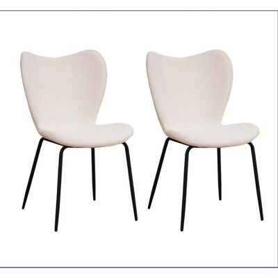 Mid.you , Creme, Weiß , Metall , 50x88.5x42 cm , Esszimmer, Esszimmerstühle, Stuhlsets Esszimmer Mid.you , Creme, Weiß , Metall , 50x88.5x42 cm , Esszimmer, Esszimmerstühle, Stuhlsets Esszimmer