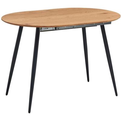 P & B , Eichefarben , Metall, Holzwerkstoff , oval , 80x75x120-160 cm , P & B , Eichefarben , Metall, Holzwerkstoff , oval , 80x75x120-160 cm ,