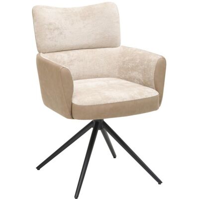 Livetastic , Schwarz, Beige , Metall, Textil , 58x84x64 cm , Sitzfläche 360° drehbar, inklusive Armlehnen , Esszimmer, Esszimmerstühle, Lederstühle Esszimmer, Lederlook Stühle Livetastic , Schwarz, Beige , Metall, Textil , 58x84x64 cm , Sitzfläche 360° drehbar, inklusive Armlehnen , Esszimmer, Esszimmerstühle, Lederstühle Esszimmer, Lederlook Stühle