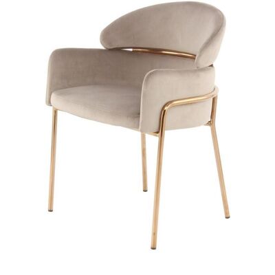 Kayoom , Taupe, Goldfarben , Holz, Metall, Kunststoff, Textil , Eukalyptusholz , 58x79x57 cm , abwischbar , Esszimmer, Esszimmerstühle, Polsterstühle Kayoom , Taupe, Goldfarben , Holz, Metall, Kunststoff, Textil , Eukalyptusholz , 58x79x57 cm , abwischbar , Esszimmer, Esszimmerstühle, Polsterstühle