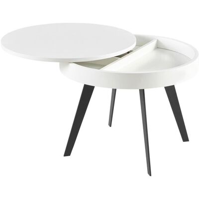 Möbelix , Schwarz, Weiß Hochglanz , Metall, Holzwerkstoff , rund , 57 cm , Stauraum, einfacher Aufbau , Wohnzimmer, Wohnzimmertische, Couchtische, Couchtische rund Möbelix , Schwarz, Weiß Hochglanz , Metall, Holzwerkstoff , rund , 57 cm , Stauraum, einfacher Aufbau , Wohnzimmer, Wohnzimmertische, Couchtische, Couchtische rund