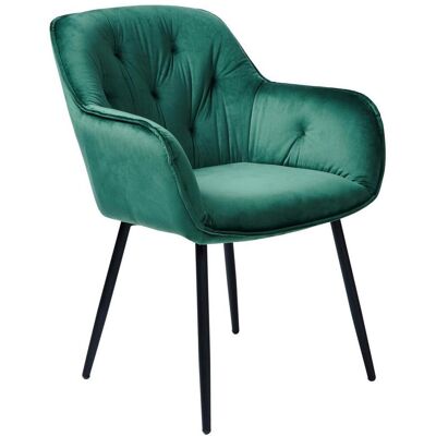Livetastic , Dunkelgrün, Schwarz , Textil, Metall , 62.5x85x63.5 cm , Esszimmer, Esszimmerstühle, Polsterstühle Livetastic , Dunkelgrün, Schwarz , Textil, Metall , 62.5x85x63.5 cm , Esszimmer, Esszimmerstühle, Polsterstühle