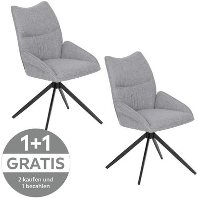 Möbelix , Hellgrau , Metall, Textil , 51x90x62 cm , Esszimmer, Esszimmerstühle, Polsterstühle Möbelix , Hellgrau , Metall, Textil , 51x90x62 cm , Esszimmer, Esszimmerstühle, Polsterstühle