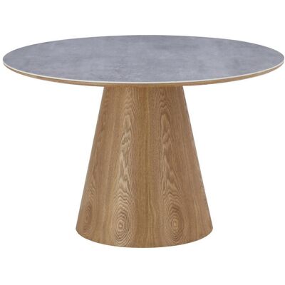 Livetastic , Grau, Eichefarben , Holz, Keramik, Holzwerkstoff , Eiche , furniert , rund , 120x75x120 cm , Livetastic , Grau, Eichefarben , Holz, Keramik, Holzwerkstoff , Eiche , furniert , rund , 120x75x120 cm ,