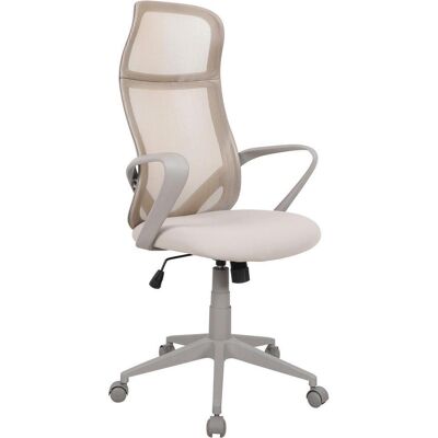 Mid.you , Grau, Beige , Kunststoff, Textil , 63x115-125x61 cm , Wippmechanik mit Härtegradeinstellung, Sitzfläche 360° drehbar, inklusive Armlehnen , Büromöbel, Bürostühle, Schreibtischsessel Mid.you , Grau, Beige , Kunststoff, Textil , 63x115-125x61 cm , Wippmechanik mit Härtegradeinstellung, Sitzfläche 360° drehbar, inklusive Armlehnen , Büromöbel, Bürostühle, Schreibtischsessel