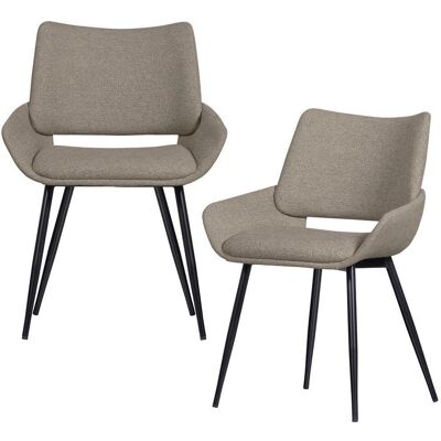 Livetastic , Sandfarben , Metall, Textil , 58x83x55 cm , Esszimmer, Esszimmerstühle, Armlehnstühle Livetastic , Sandfarben , Metall, Textil , 58x83x55 cm , Esszimmer, Esszimmerstühle, Armlehnstühle
