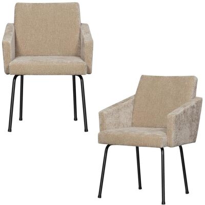 Livetastic , Sandfarben , Metall, Textil , 61x82x65 cm , Esszimmer, Esszimmerstühle, Armlehnstühle Livetastic , Sandfarben , Metall, Textil , 61x82x65 cm , Esszimmer, Esszimmerstühle, Armlehnstühle