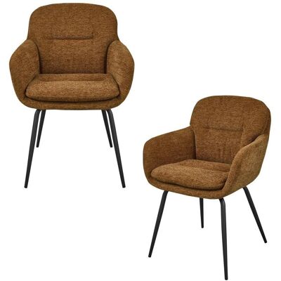 Livetastic , Gelb, Karamell , Metall, Textil , 57x82x59 cm , Esszimmer, Esszimmerstühle, Armlehnstühle Livetastic , Gelb, Karamell , Metall, Textil , 57x82x59 cm , Esszimmer, Esszimmerstühle, Armlehnstühle