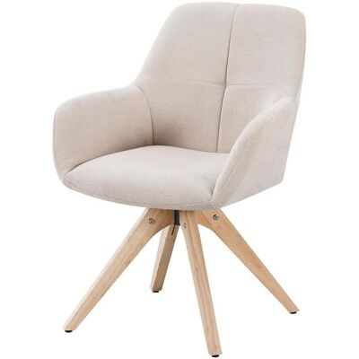 Möbelix , Beige , Holz, Textil , Kautschukholz , vollmassiv , 64x83x61 cm , Sitzfläche 360° drehbar , Esszimmer, Esszimmerstühle, Polsterstühle Möbelix , Beige , Holz, Textil , Kautschukholz , vollmassiv , 64x83x61 cm , Sitzfläche 360° drehbar , Esszimmer, Esszimmerstühle, Polsterstühle