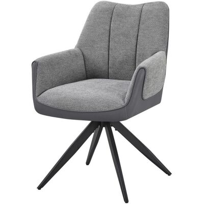 Möbelix , Grau, Schwarz , Metall, Textil , 66x87x62 cm , Sitzfläche 360° drehbar , Esszimmer, Esszimmerstühle, Polsterstühle Möbelix , Grau, Schwarz , Metall, Textil , 66x87x62 cm , Sitzfläche 360° drehbar , Esszimmer, Esszimmerstühle, Polsterstühle