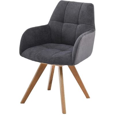 Möbelix , Anthrazit , Holz , Eiche , massiv , 61x88x66.5 cm , Esszimmer, Esszimmerstühle, Polsterstühle Möbelix , Anthrazit , Holz , Eiche , massiv , 61x88x66.5 cm , Esszimmer, Esszimmerstühle, Polsterstühle