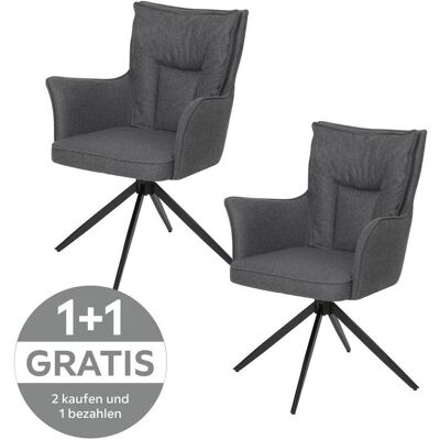 Möbelix , Dunkelgrau , Metall, Textil , 65x89x64 cm , Esszimmer, Esszimmerstühle, Polsterstühle Möbelix , Dunkelgrau , Metall, Textil , 65x89x64 cm , Esszimmer, Esszimmerstühle, Polsterstühle